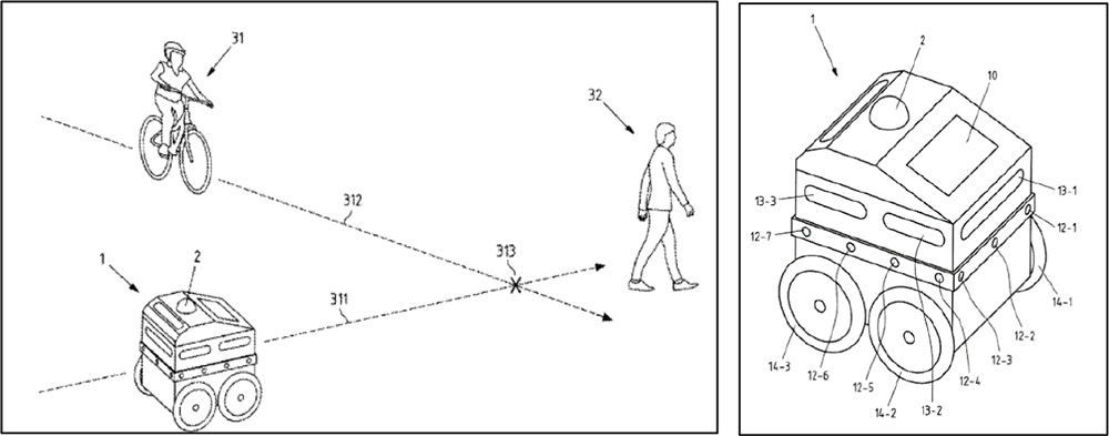 図4 US20210016735A1のFig(一部抜粋)