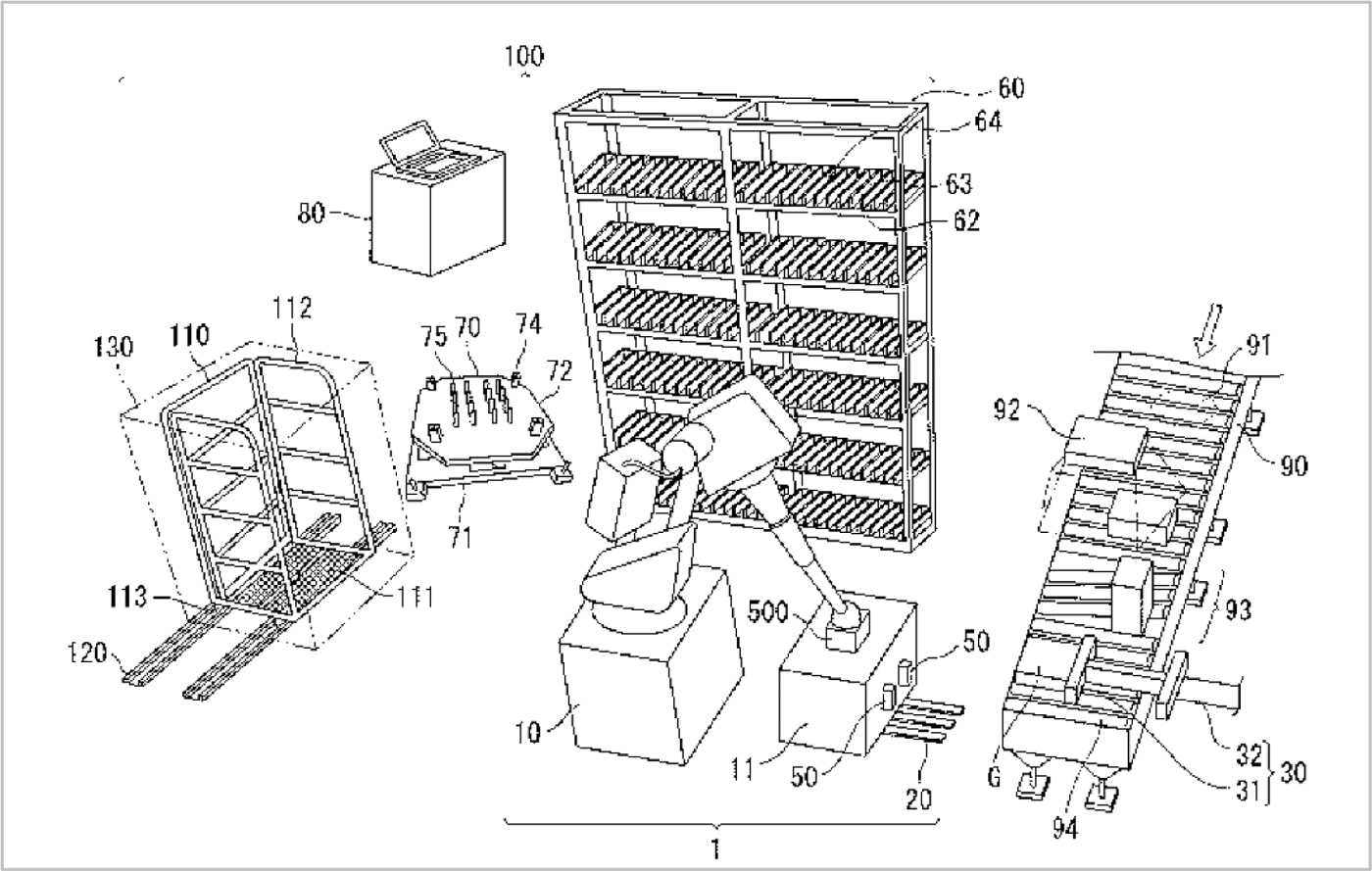 図5.物品移載装置及び物品移載システム